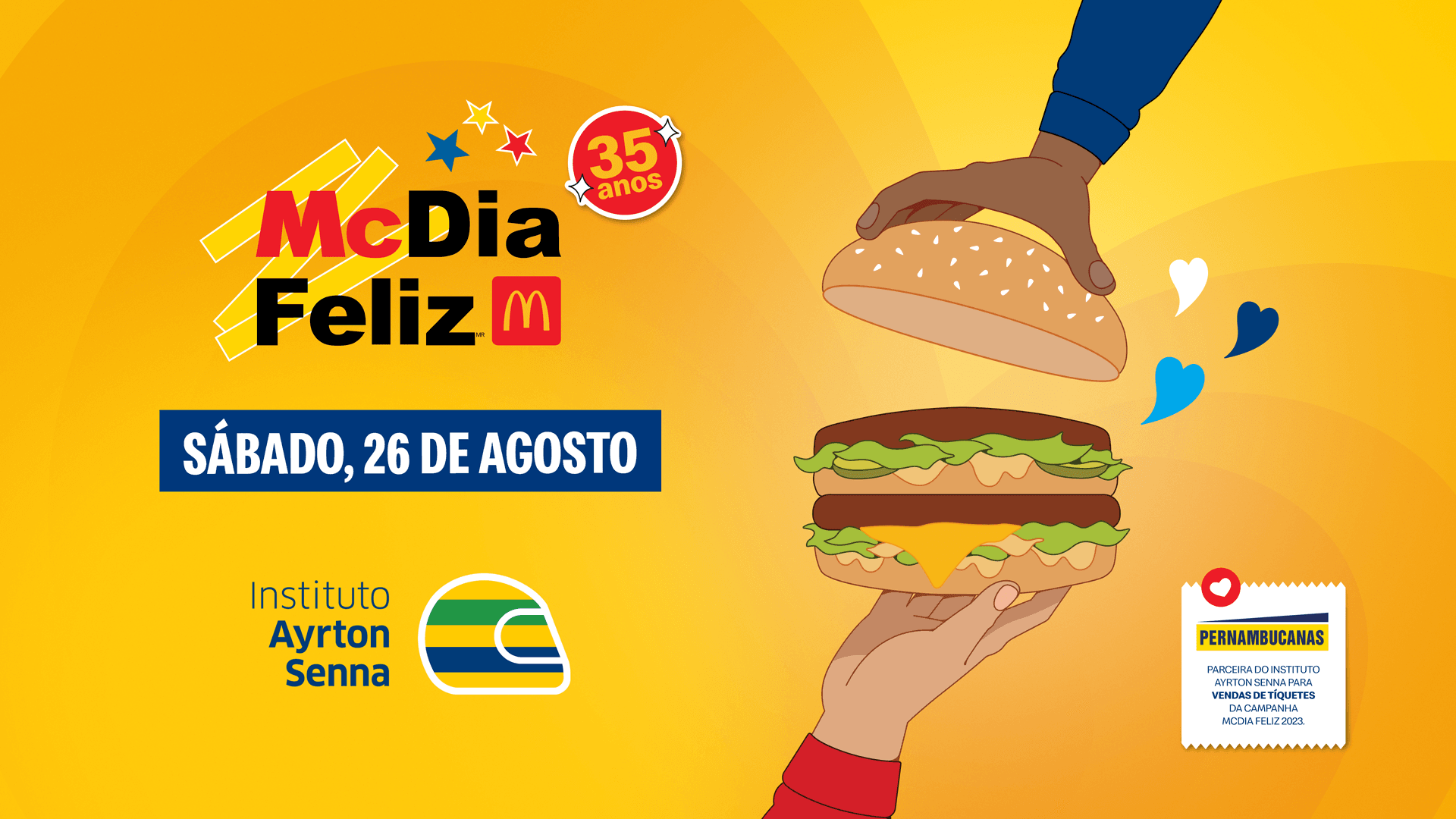 Pernambucanas se junta a Instituto Ayrton Senna para McDia Feliz