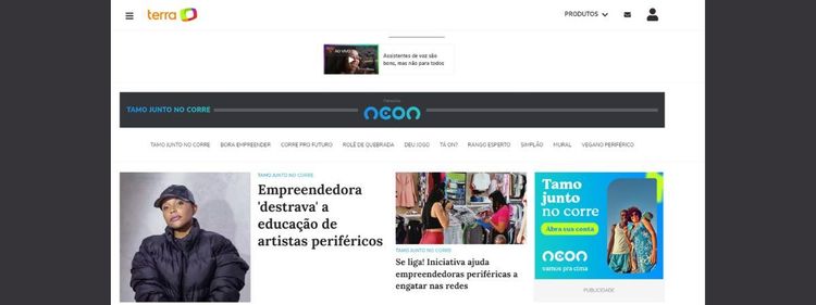Neon e Terra fecham parceria e criam Plataforma “Tamo Junto no Corre”