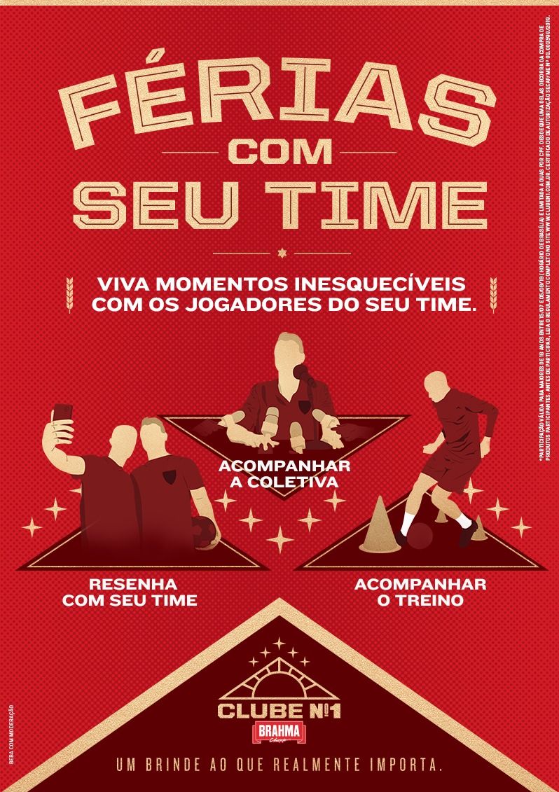 Brahma leva torcedores de 14 clubes para viverem “férias” com jogadores de seus times