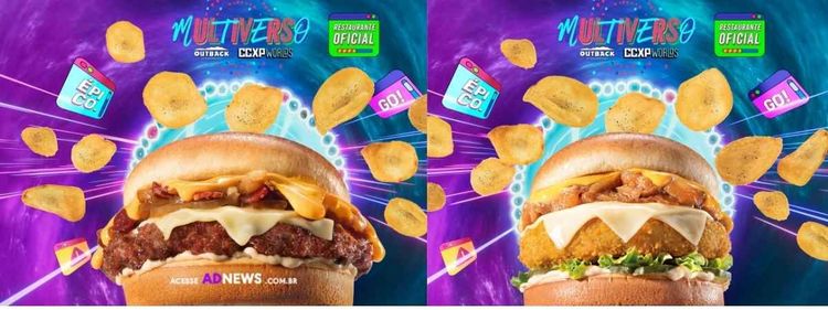 Outback lança dois burgers épicos (um vegetariano) para CCXPW21!