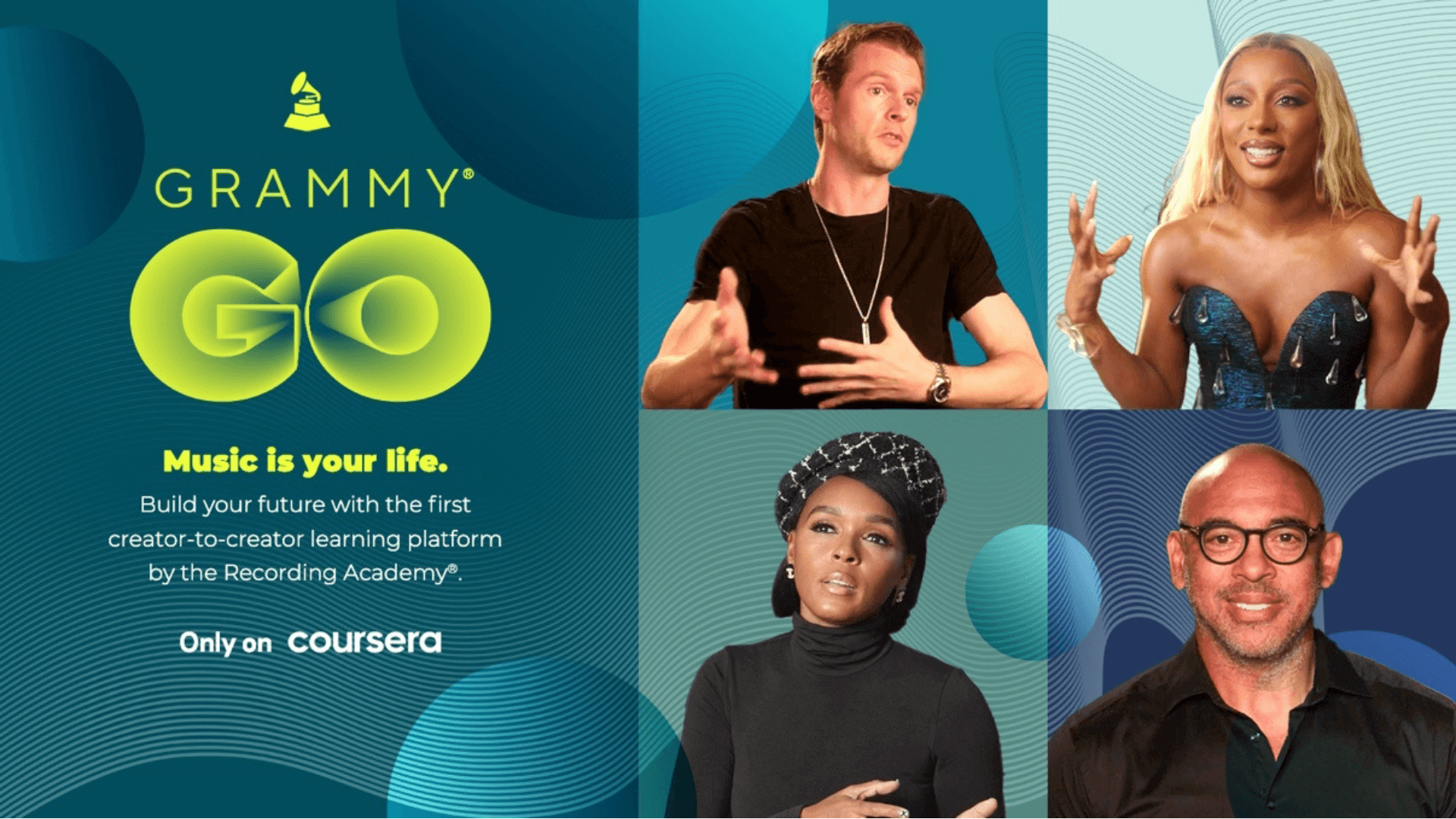 GRAMMY GO e Coursera se juntam para desenvolver especialização musical global  