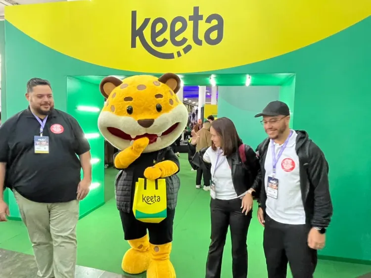 Keeta aposta em mascote, minicampo interativo e tecnologia no Salão Abrasel 2026