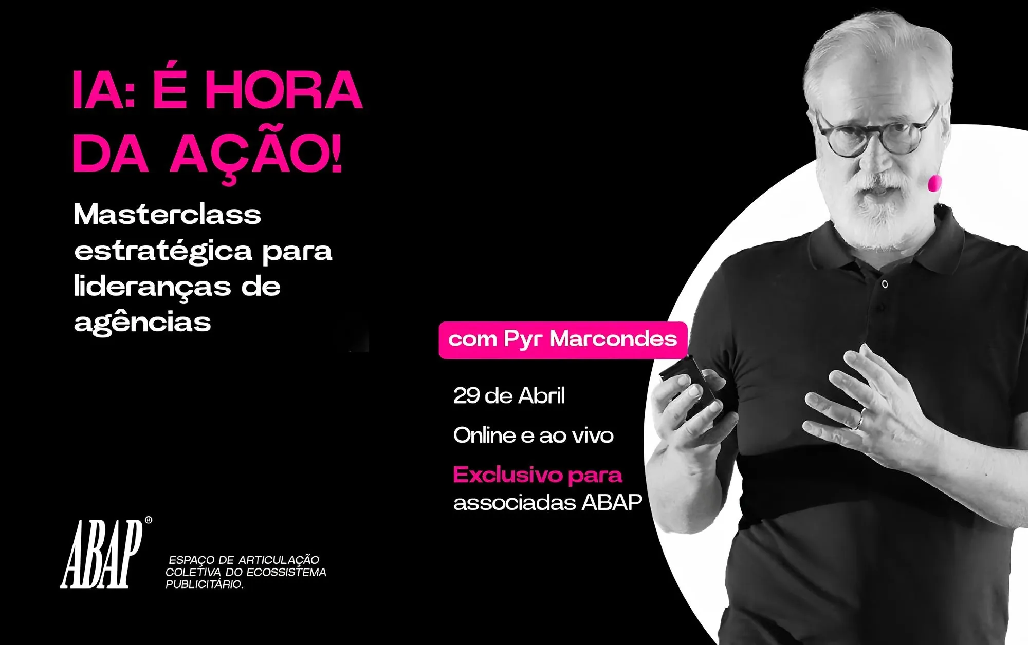 ABAP promove masterclass sobre IA focada em lideranças de agências publicitárias