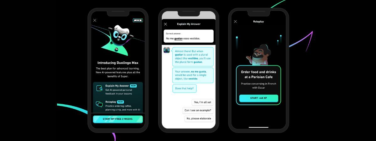 Duolingo Max mostra o futuro da educação com inteligência artificial