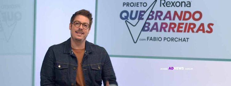 Fabio Porchat quebra barreiras com Rexona