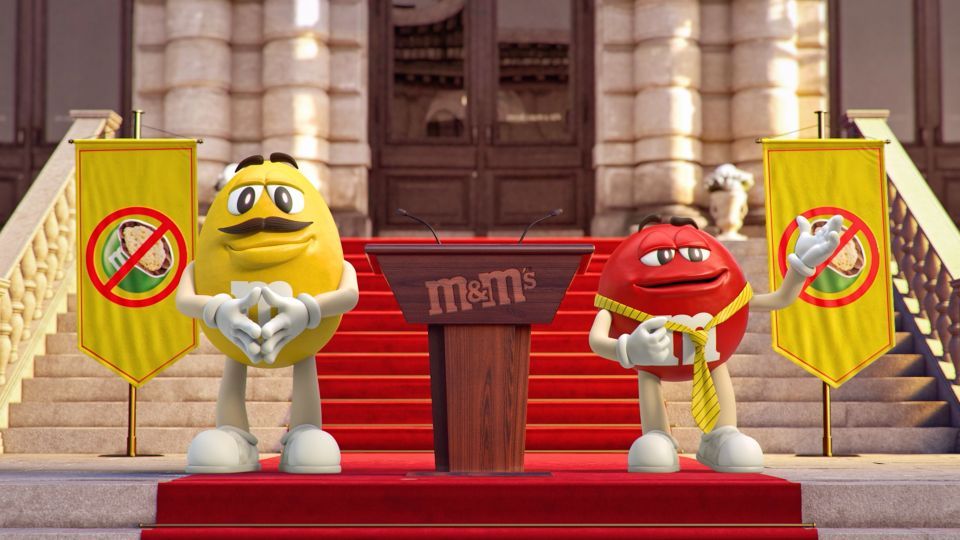 Vermelho e Amarelo criam “Lei do Silêncio 24h” para sabotar o lançamento de M&M’S® Crispy