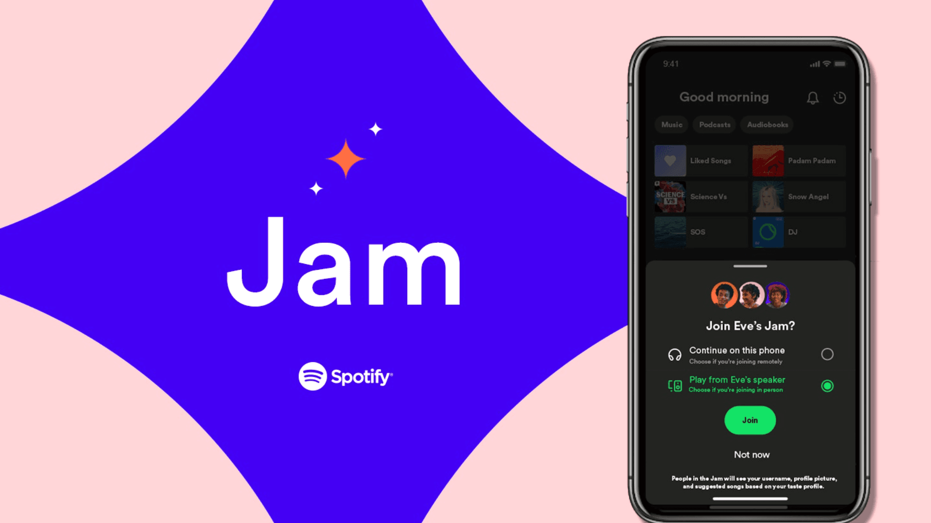 Spotify lança Jam, uma forma personalizada de ouvir música em grupo