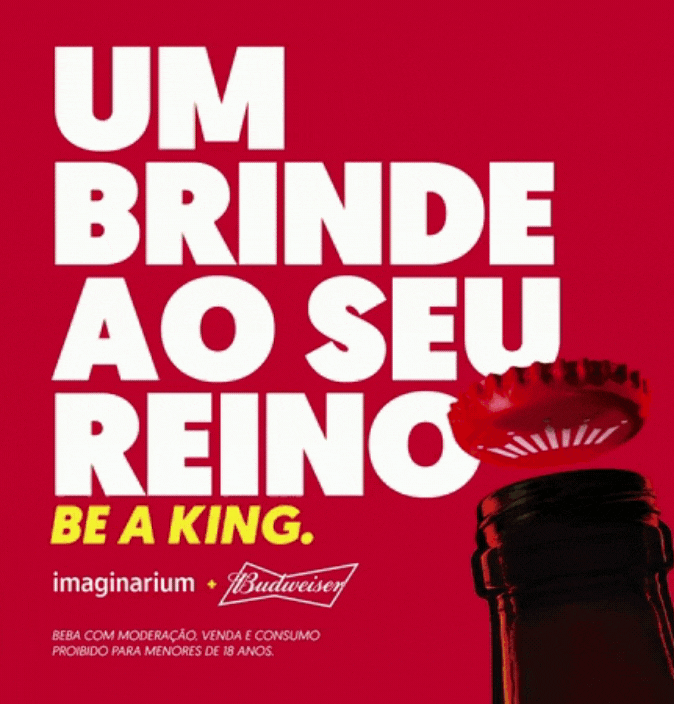 Budweiser e Imaginarium pensam em rotina mais divertida dentro de casa