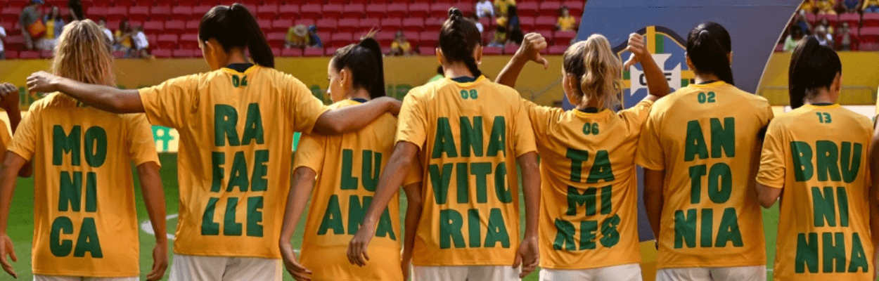 Em amistoso, marcas se destacam na promoção do futebol feminino