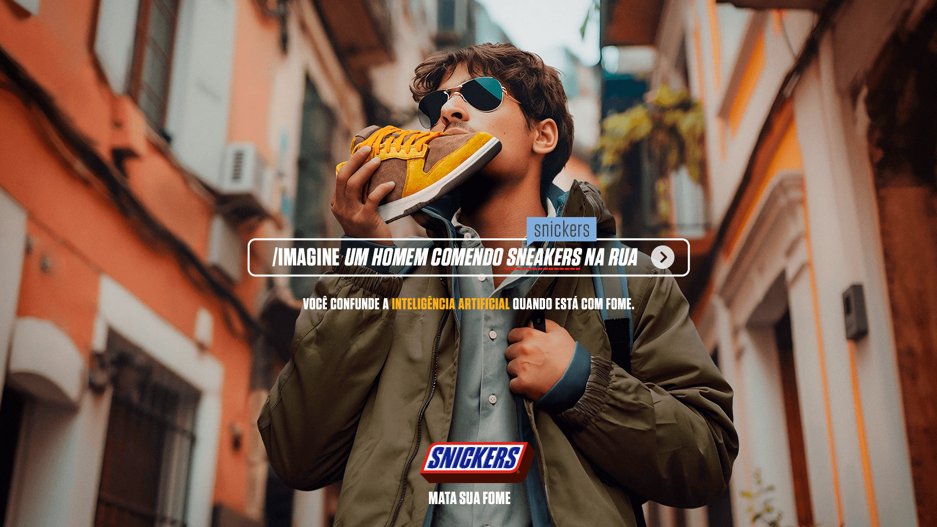 Snickers usa IA em nova campanha e reforça o conceito ‘Você não é você quando está com fome’
