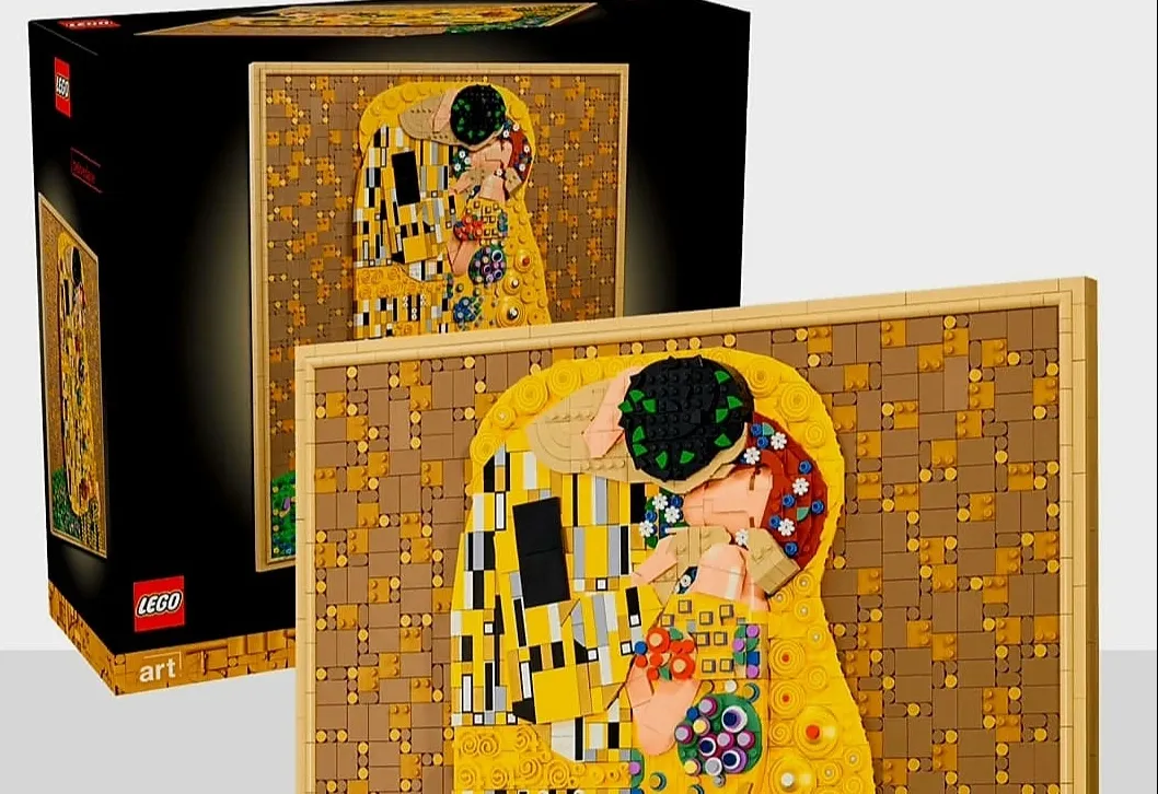 LEGO lança réplica tridimensional de "O Beijo", de Gustav Klimt, com 4 mil peças