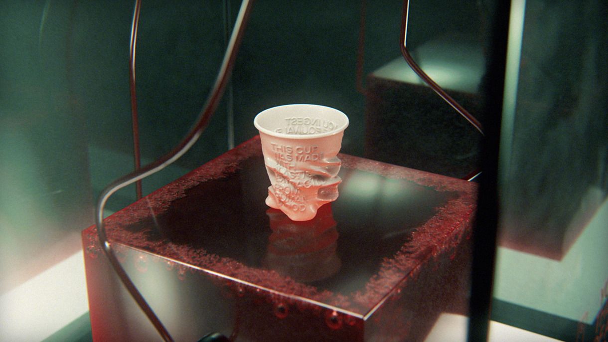 DM9 cria objetos com plástico do sangue humano