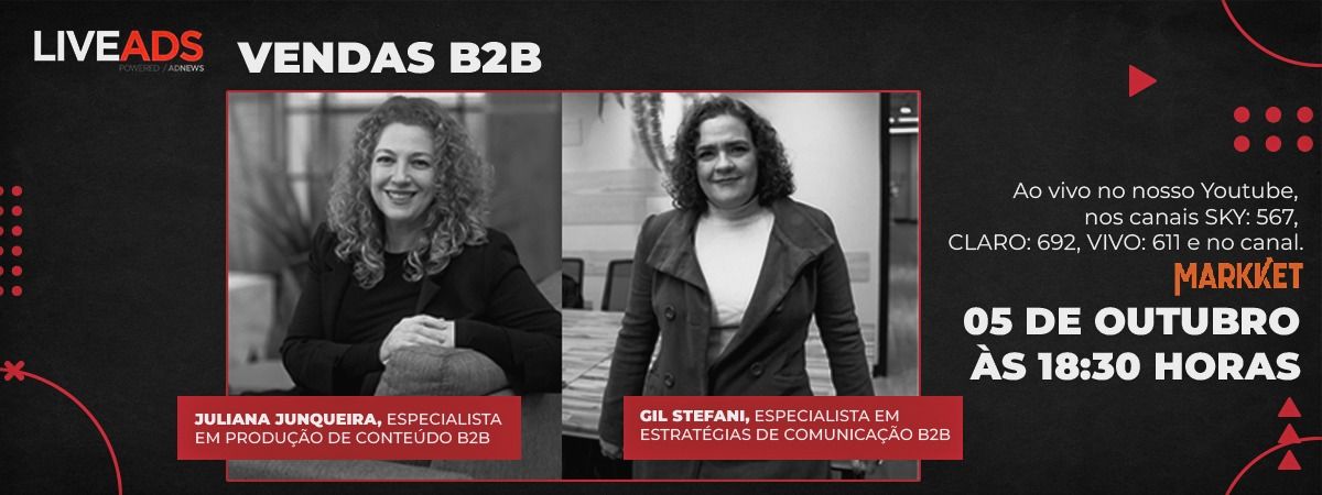LIVEADS sobre vendas digitais B2B entrevista  especialistas em comunicação corporativa
