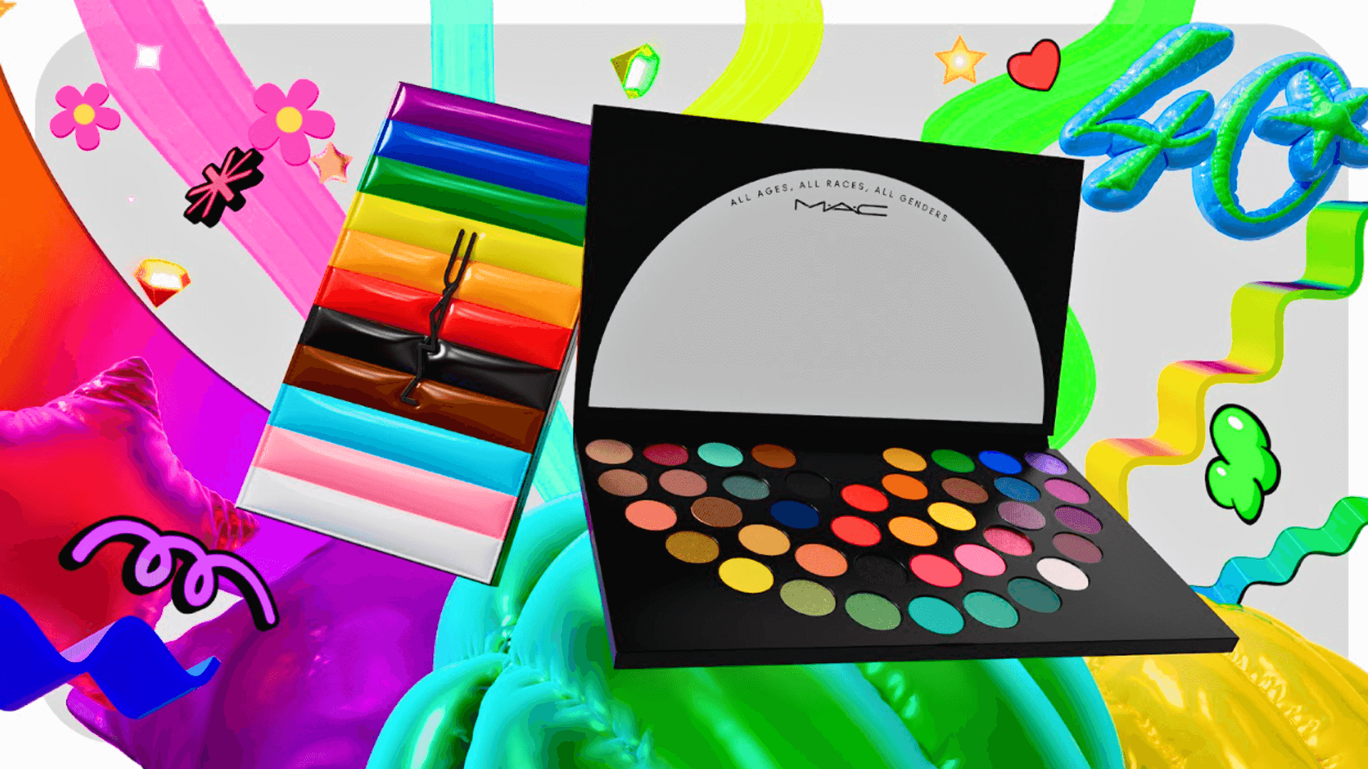 MAC celebra 40 Anos com paleta de sombras em apoio à comunidade LGBTQIAPN+