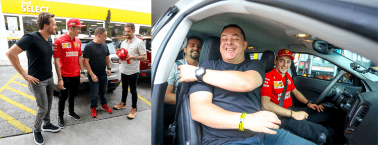 SBT e Shell armam surpresa com Charles Leclerc para “superfã”