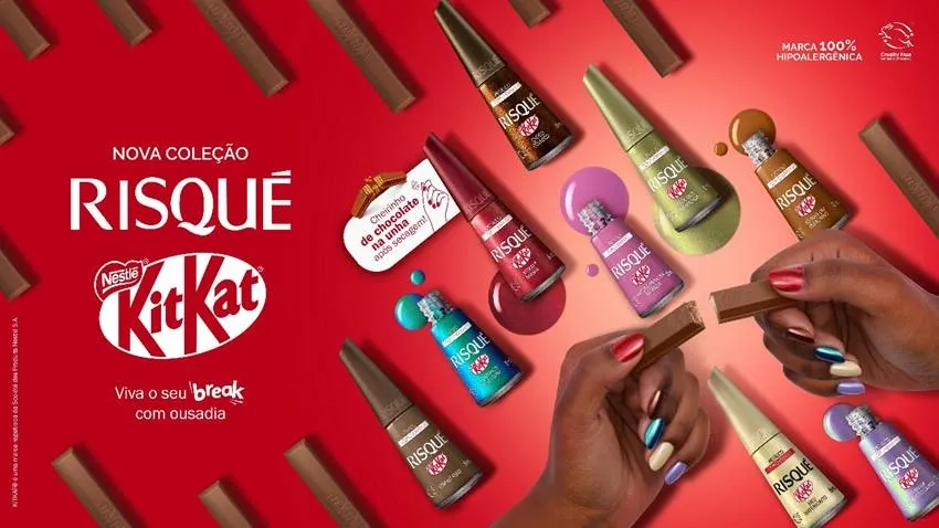 Risqué e KitKat lançam coleção de esmaltes com cheiro de chocolate