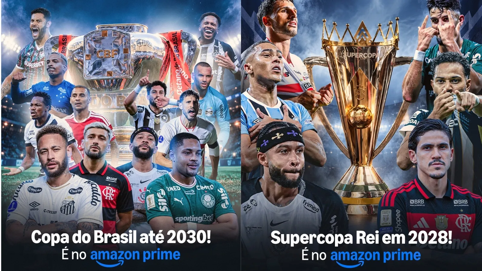 Prime Video renova Copa do Brasil até 2030 e garante transmissão da Supercopa Rei
