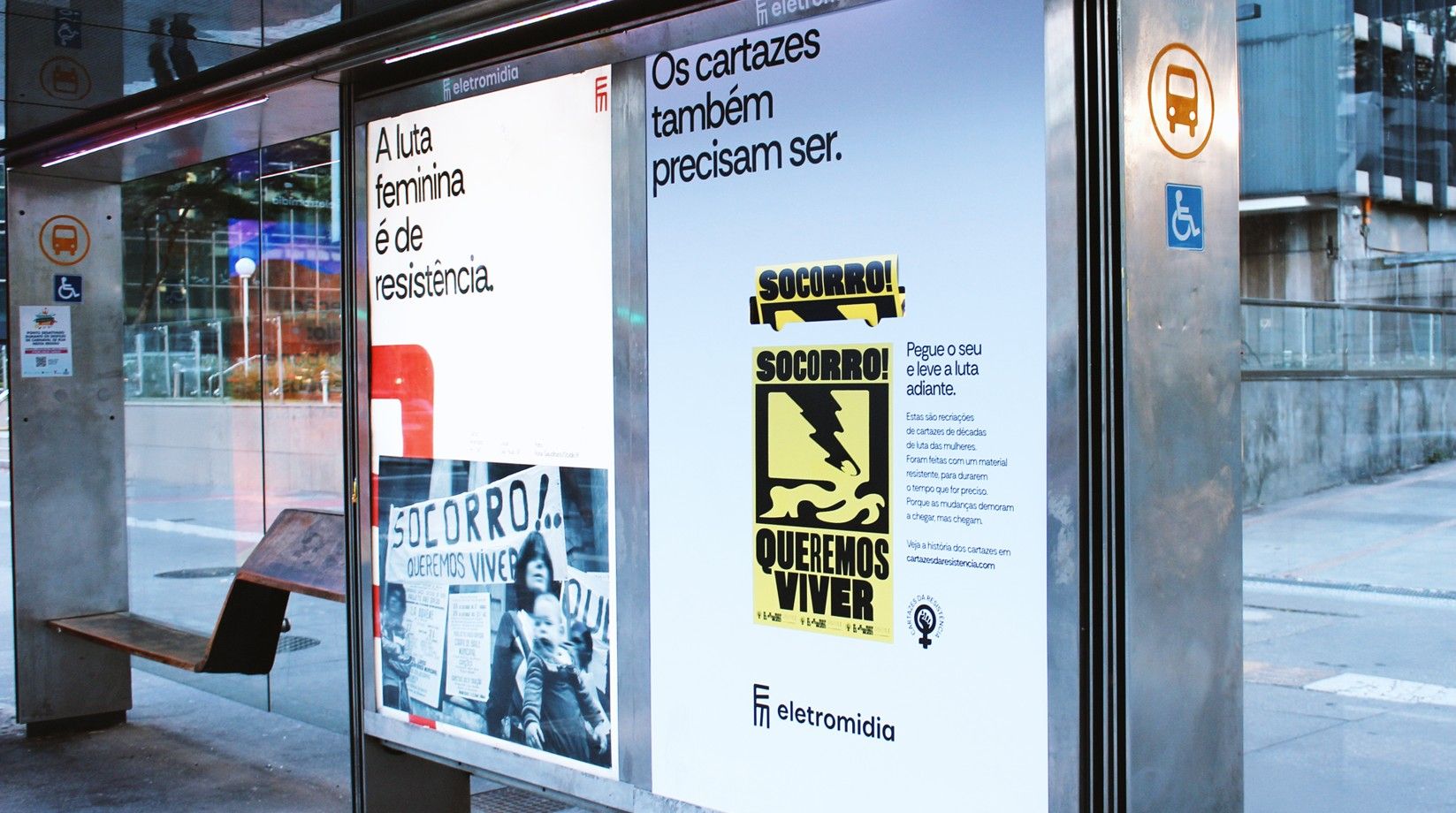 BETC e Eletromídia disponibilizam cartazes feministas em OOH