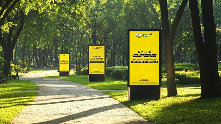 Mercado Livre sincroniza OOH no Ibirapuera com carro da F1