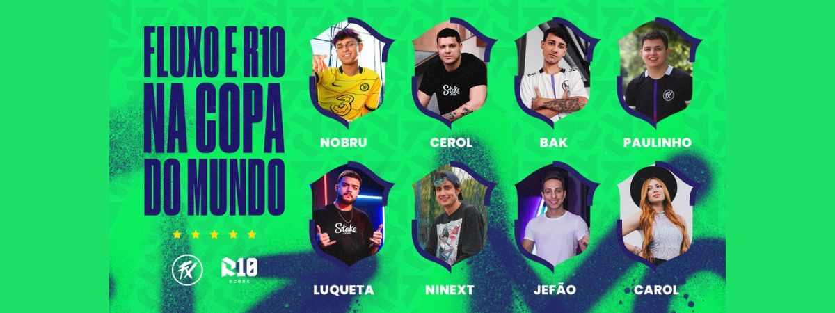 Nobru, Cerol e equipe Fluxo viajam para o Qatar em ação da R10 Score