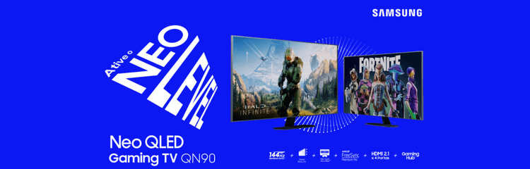 Samsung convida gamers a ‘Ativar o Neo Level’ em campanha de Gaming TV