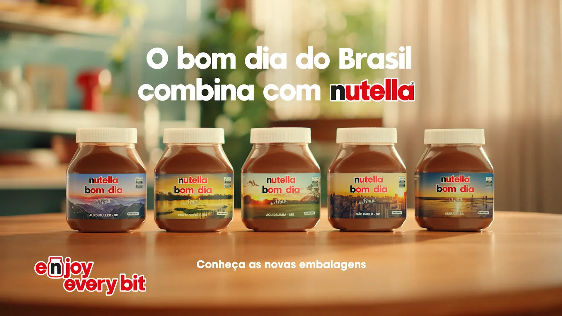 Nutella celebra os amanheceres do Brasil em nova campanha e reforça presença no café da manhã