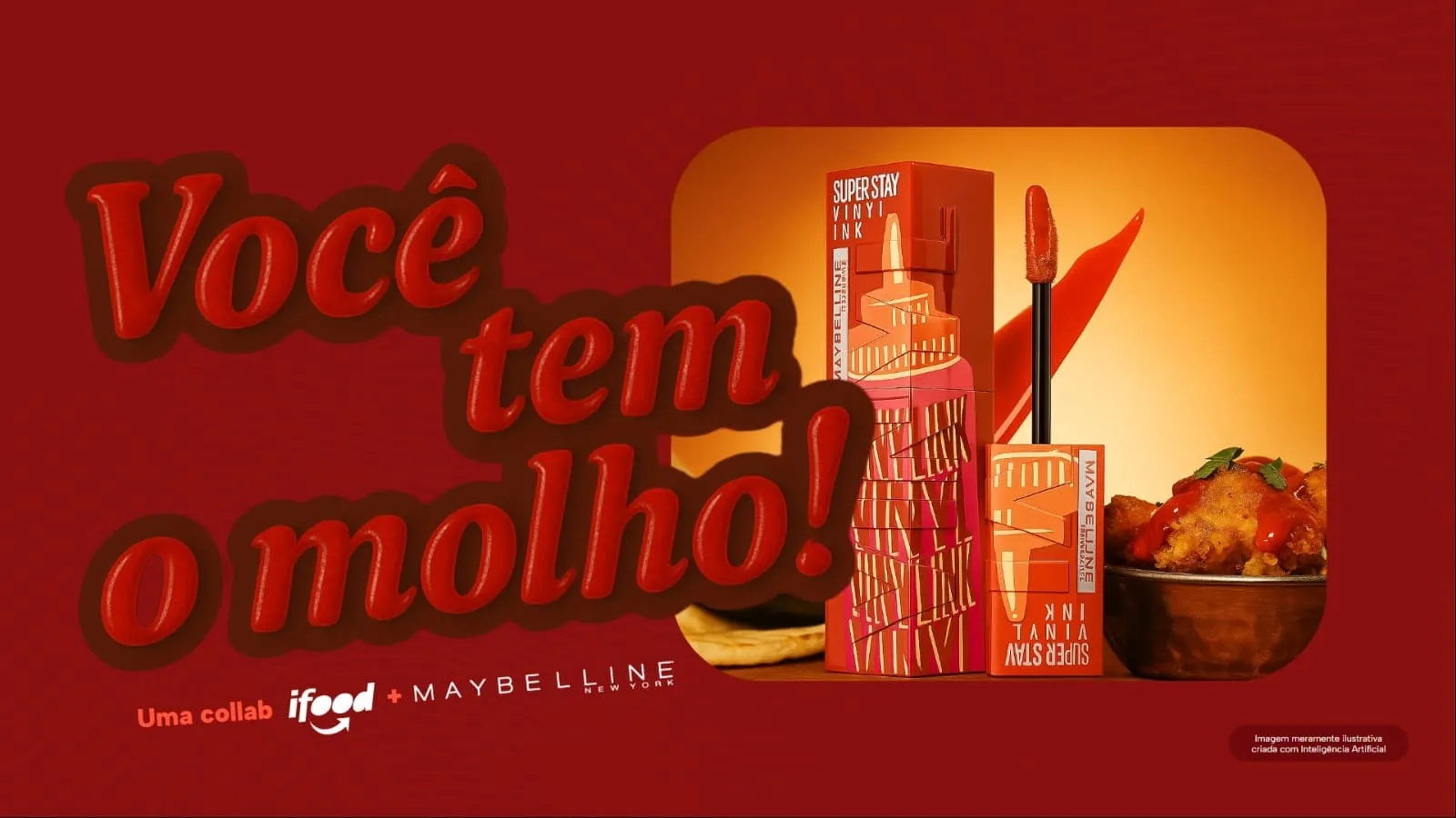 iFood e Maybelline New York lançam parceria inédita que une beleza e conveniência