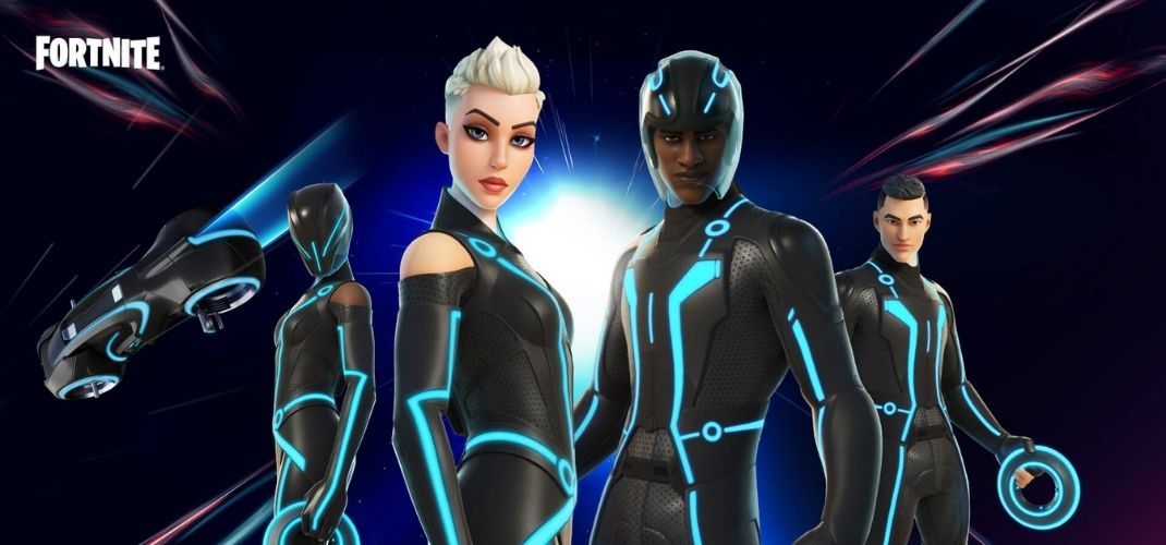 Tron invade Fortnite com Light Cycles e novas skins