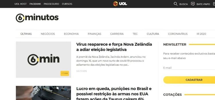 6 Minutos e UOL anunciam parceria de conteúdo