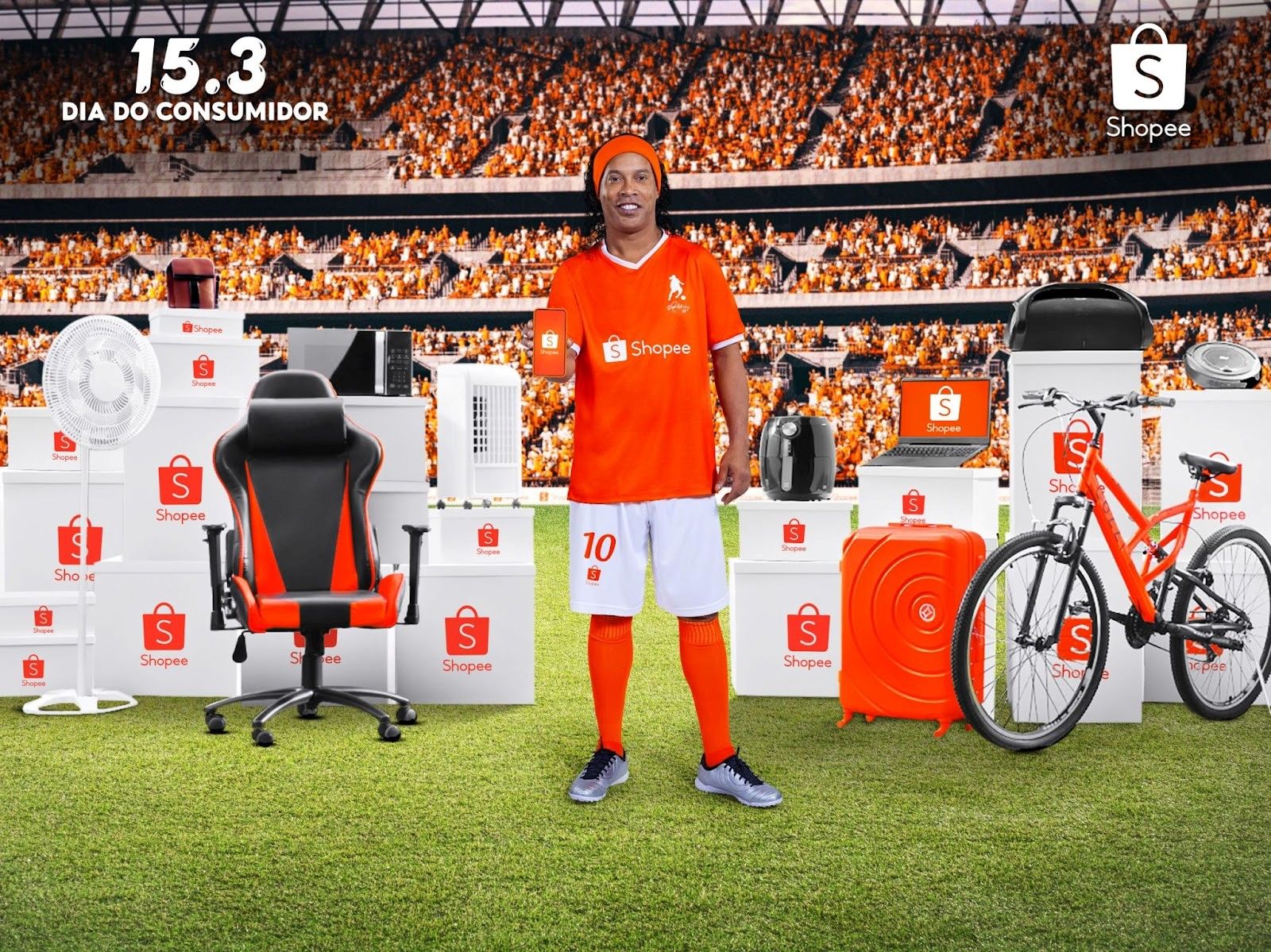 Ronaldinho Gaúcho é o novo embaixador da Shopee