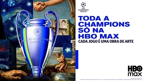 HBO Max lança campanha para a UEFA Champions League 2026/27 e posiciona torneio como fenômeno cultural