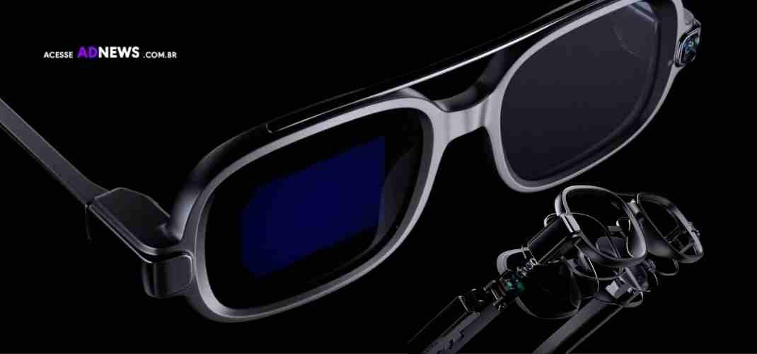 A Xiaomi exibe óculos inteligentes com uma tela de guia de onda microLED totalmente verde
