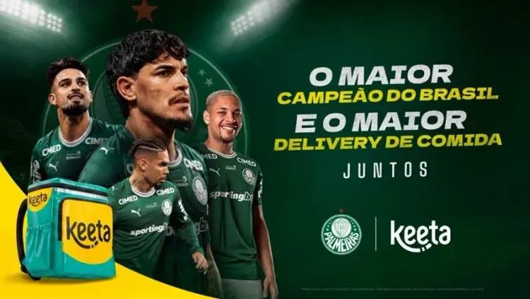 Keeta fecha patrocínio digital com o Palmeiras até o fim de 2026