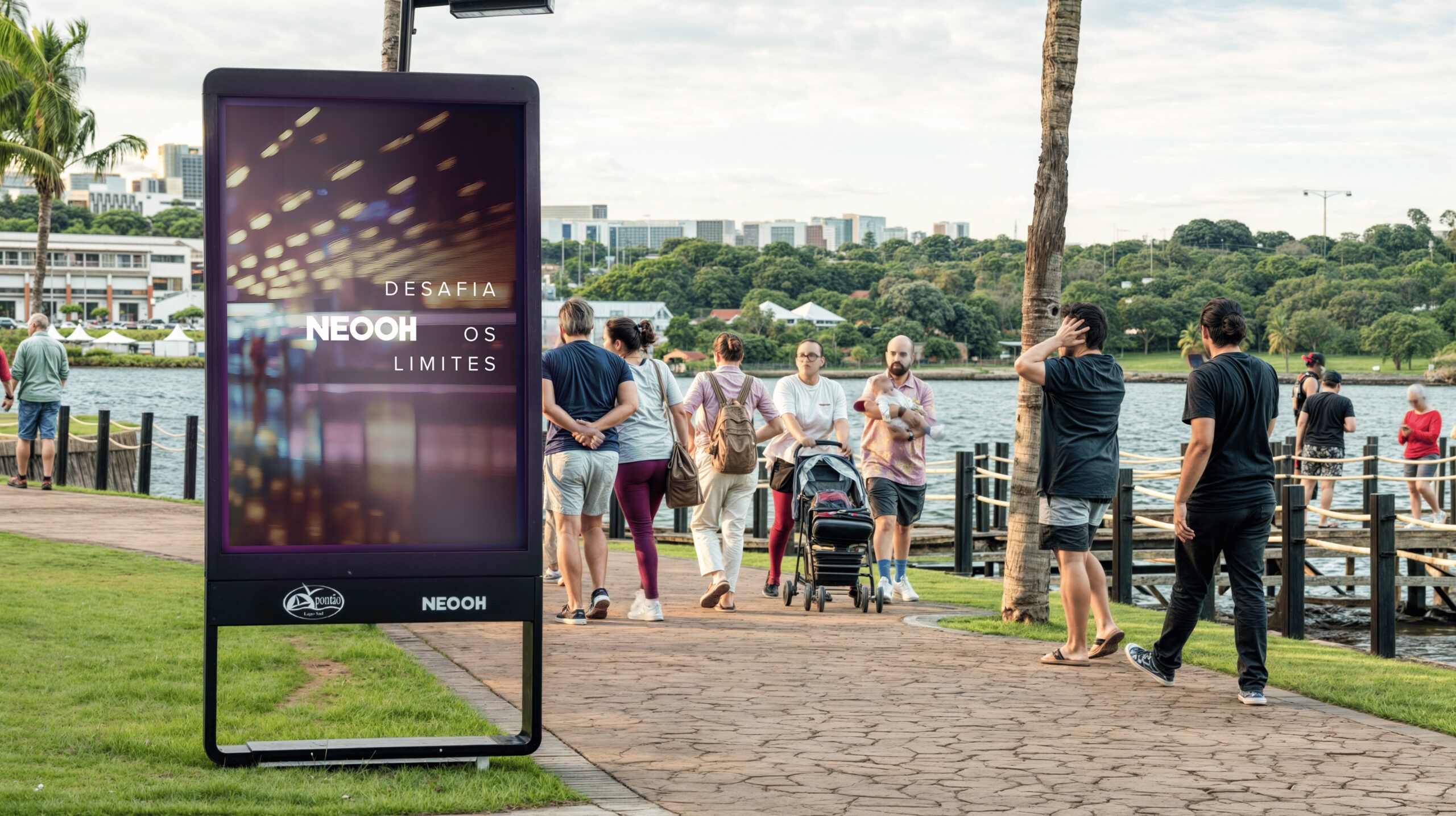 NEOOH estreia mídia digital no Pontão Lago Sul