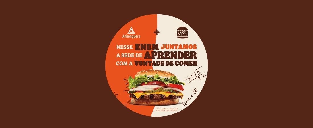Kroton e Burger King realizam ação para ajudar alunos que vão prestar o Enem