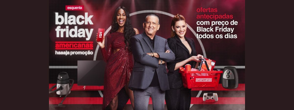 Americanas lança campanha com Galvão Bueno, Camilla de Lucas e Ana Clara