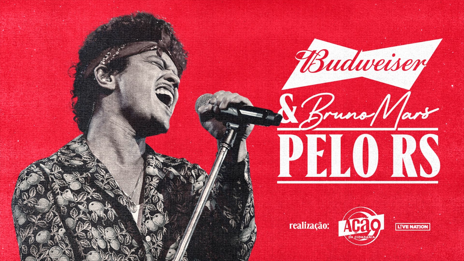 Budweiser promove show de Bruno Mars em apoio ao Rio Grande do Sul