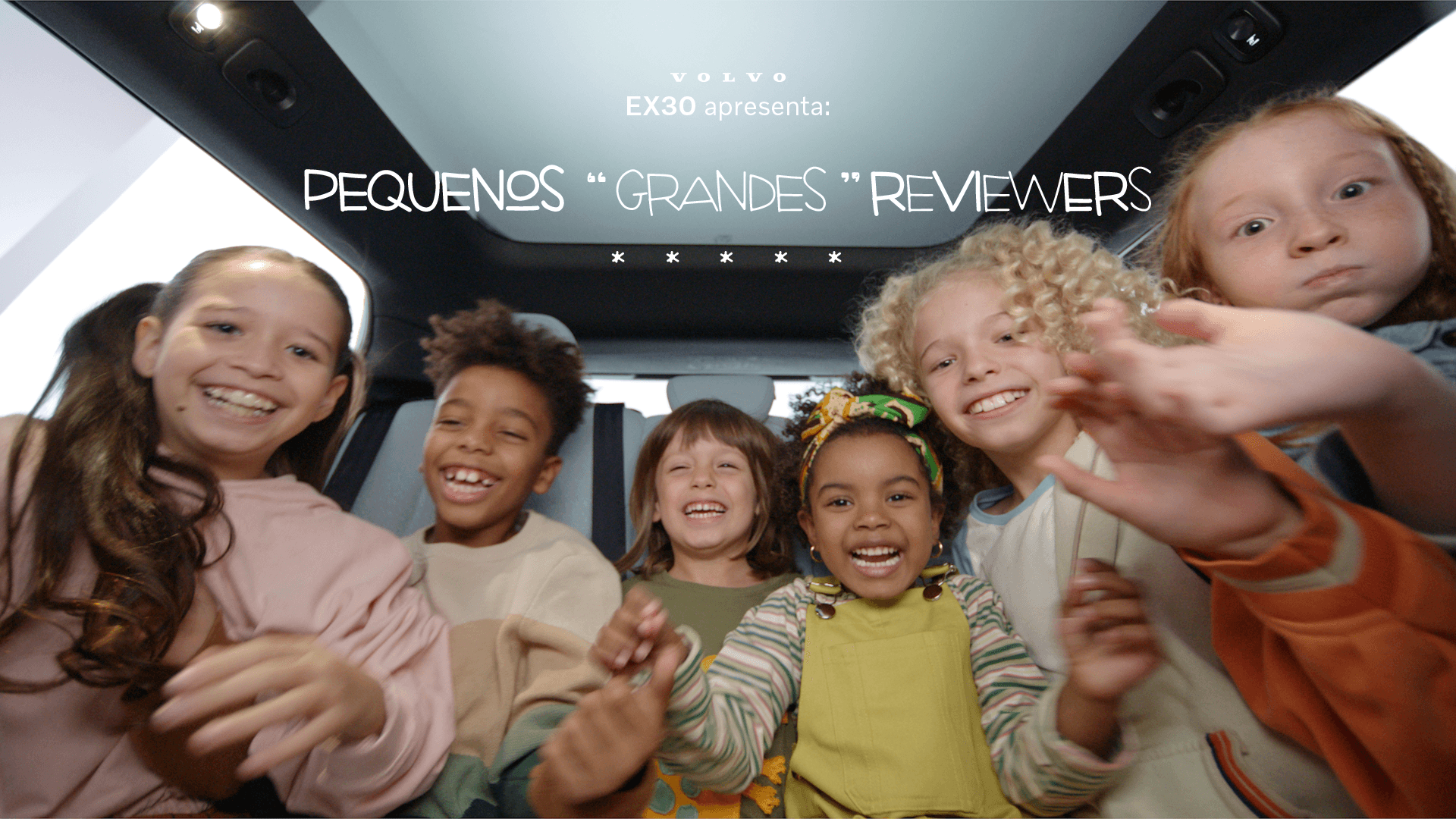 Crianças apresentam Volvo EX30,100% elétrico, em campanha criada pela Grey Brasil