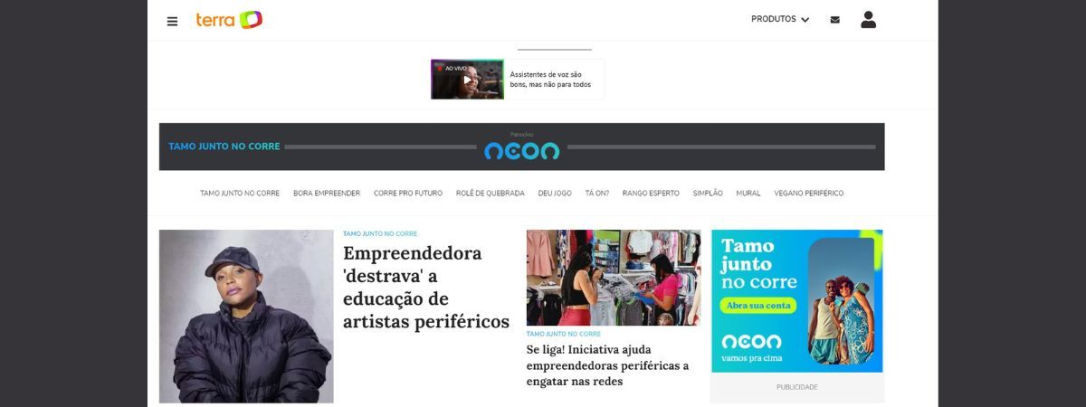 Neon e Terra fecham parceria e criam Plataforma “Tamo Junto no Corre”