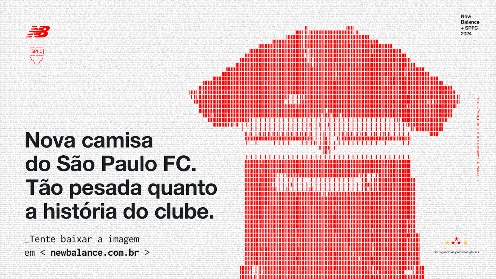 São Paulo Lança Novo uniforme em parceria com a New Balance