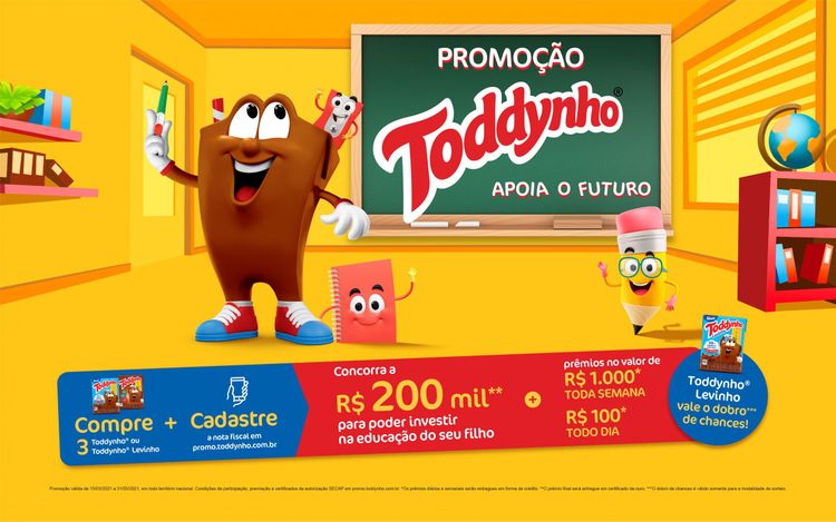 Toddynho ajuda pais a investirem na educação dos filhos