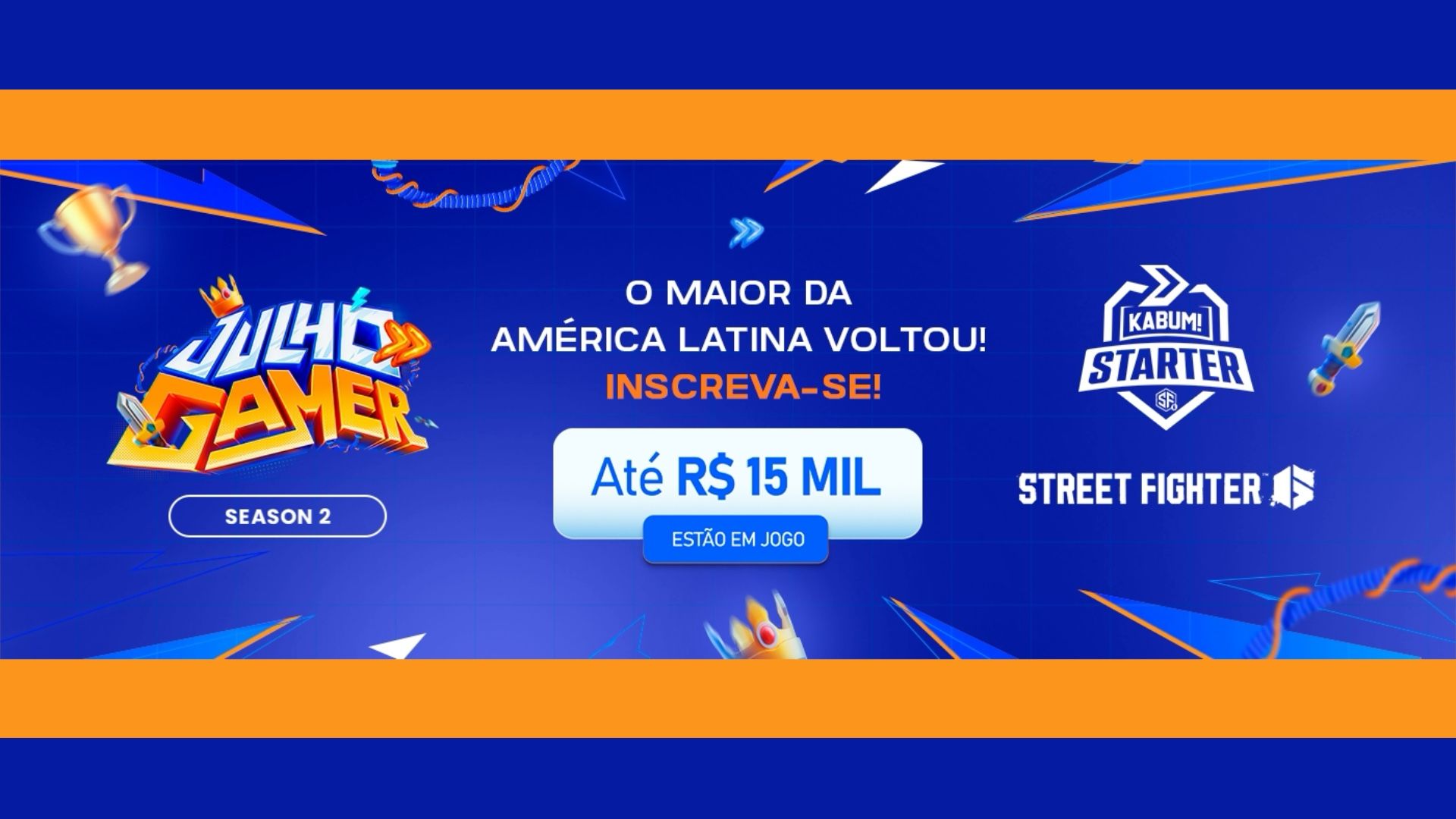 KaBuM! promove Julho Gamer com grandes torneios e premiações