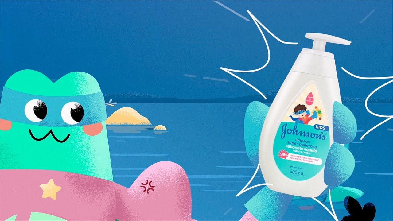 O sapo ainda não lavou o pé, mas segue lavando as mãos com Johnson’s