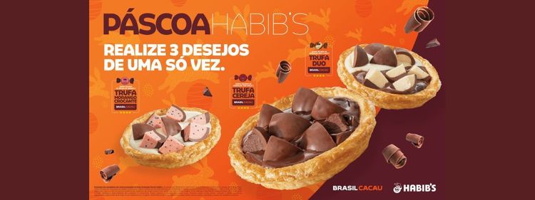 Habib’s e Brasil Cacau anunciam parceria inédita para Páscoa