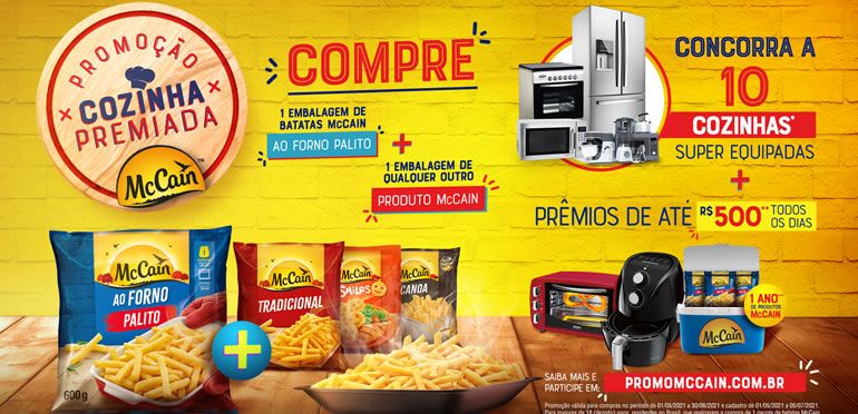 McCain lança promoção Cozinha Premiada