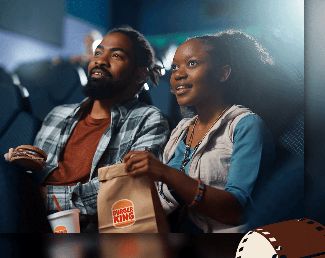 Pode levar Burger King ao cinema? Campanha lembra que sim