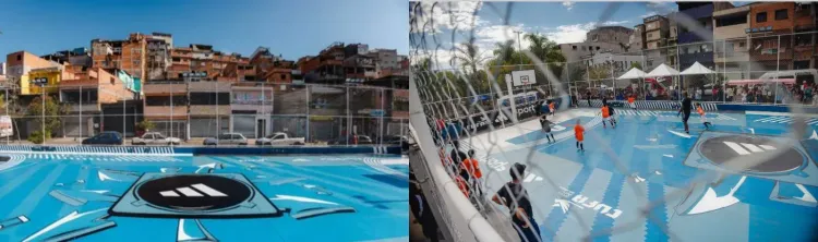 Adidas entrega quadra revitalizada na Brasilândia em ação da campanha ‘Superstar’