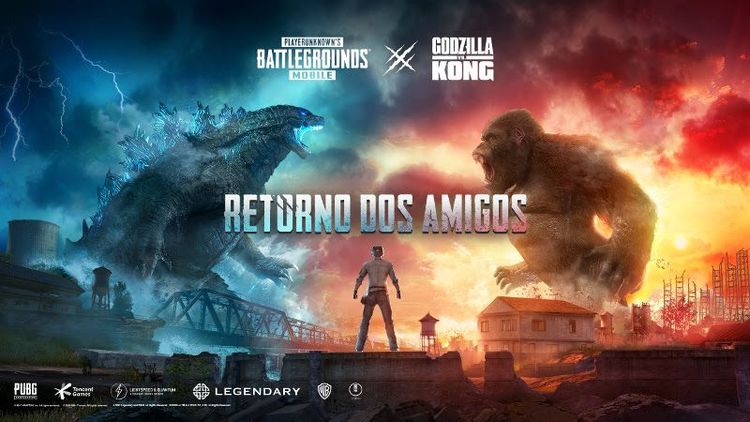 PUBG Mobile: Kong e Godzilla entram nos mapas do jogo