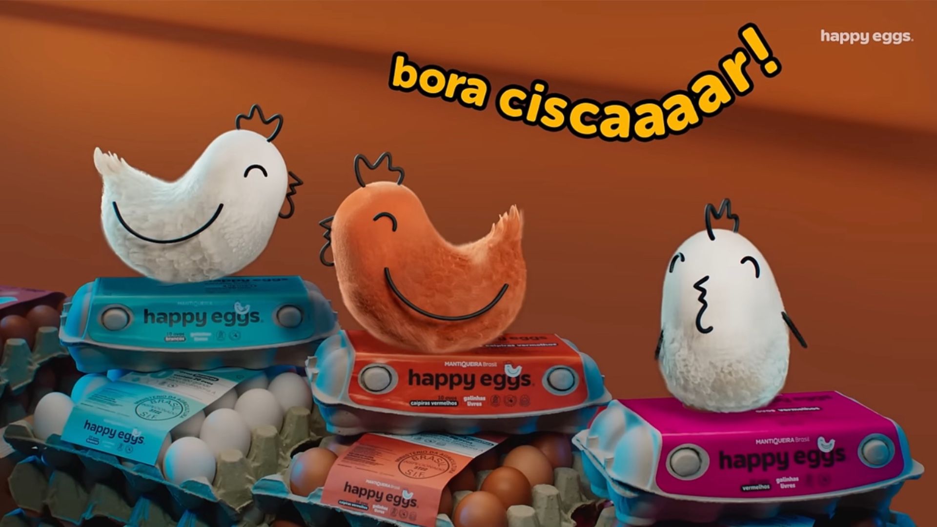 Campanha animada marca estreia publicitária da Happy Eggs