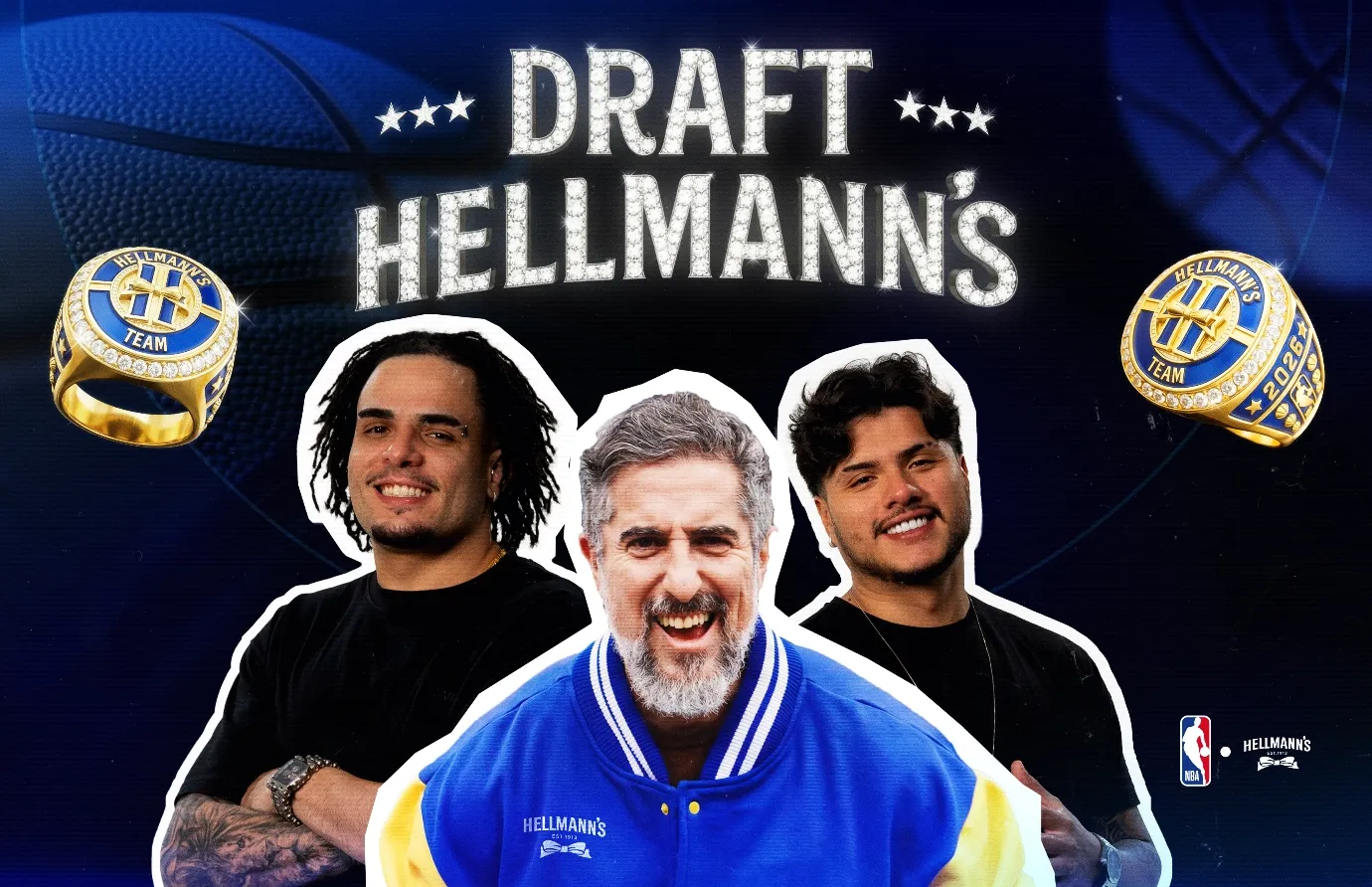 Hellmann’s lança reality show "Draft" com Marcos Mion e Podpah para celebrar 4ª temporada com a NBA